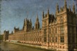Houses of Parliament in London, UK - Vintage