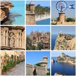 Mallorca Island landmarks collage