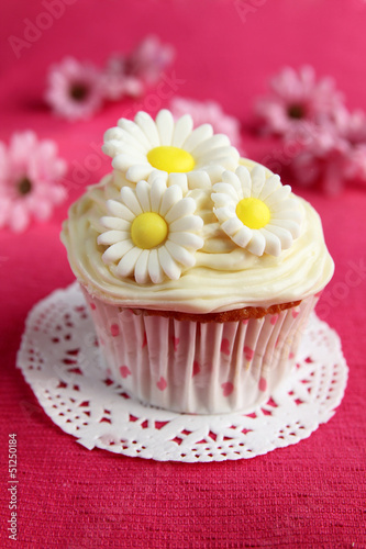 Photo: Cupcake with flowers Cupcake with flowers
