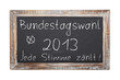Schultafel - Bundestagswahl 2013 (II)