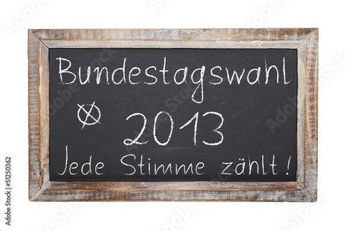 Photo: Schultafel - Bundestagswahl 2013 (II) Schultafel - Bundestagswahl 2013 (II)