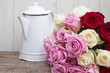 romantisches Rosenstilleben