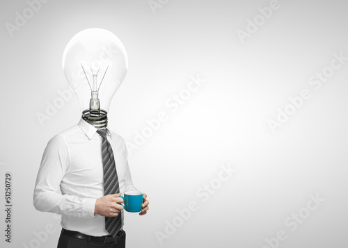 Photo: lamp head man lamp head man