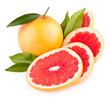 sliced grapefruit