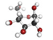 Glucose (beta-D-glucose, grape sugar, dextrose) molecule, chemic