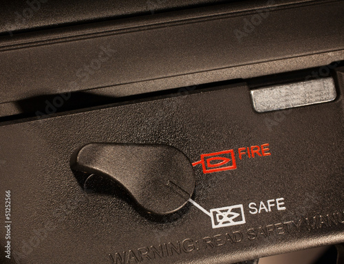 Photo: Assault rifle safety Assault rifle safety