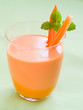 Fresh carrot smoothie
