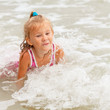 happy child on the beach