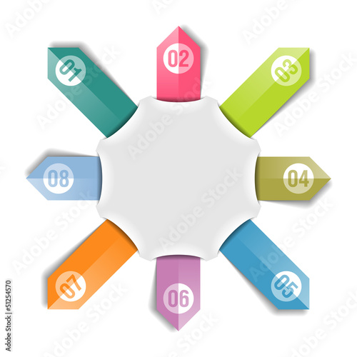 Vector: Arrows in eight directions Arrows in eight directions