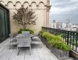 New York City Central Park view from terrace in Manhattan