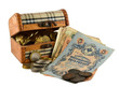 Chest with coins