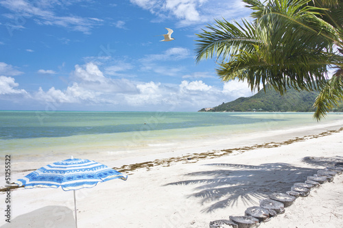 Photo: plage de Praslin aux Seychelles plage de Praslin aux Seychelles