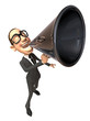 Fun businessman