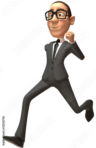 Illustration: Fun businessman Fun businessman