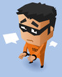 Convict on Orange uniform