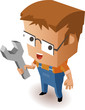 Repairman for maintenance or improvement