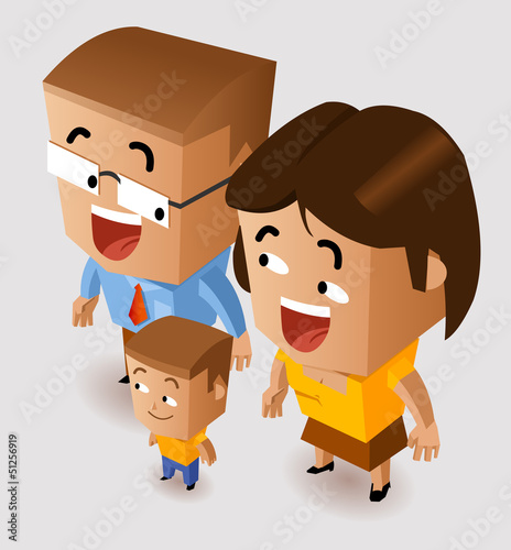 Vector: Happy Family Happy Family