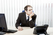 Thoughtful businessman in his office