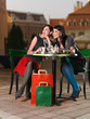 Photo: girls having fun at a coffee girls having fun at a coffee
