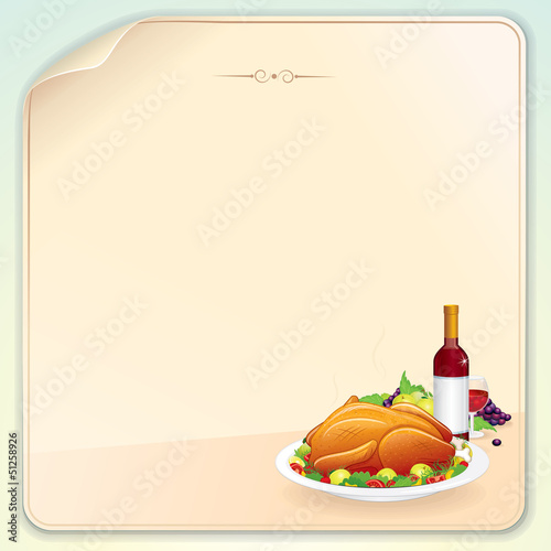 Vector: Thanksgiving Greeting Card Thanksgiving Greeting Card