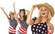 Happy American girls