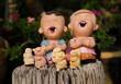 Clay doll boy and girl