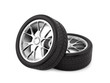 render of wheels, isolated on white