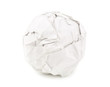 paper ball on white