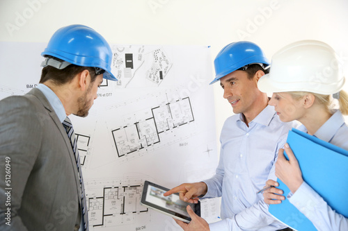 Photo: Prensenting project to client Prensenting project to client