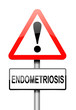 Endometriosis concept.