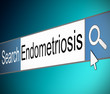 Endometriosis concept.