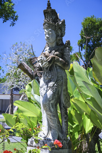 Photo: sanur temple statue tropical garden sanur temple statue tropical garden