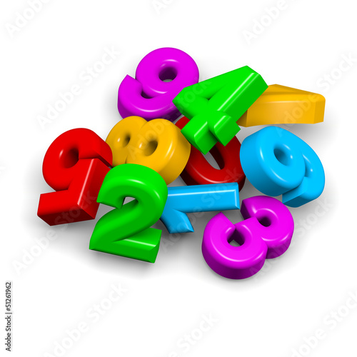 Illustration: Stack of numbers Stack of numbers