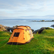 Photo: Camping tent on ocean shore Camping tent on ocean shore