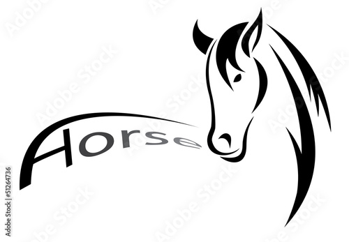 Vector: Vector image of an horse , illustration - vector Vector image of an horse , illustration - vector