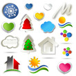 Vector: 3d logo set 3d logo set