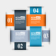 Abstract paper infografics