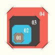 Abstract paper infografics
