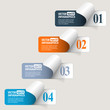 Abstract paper infografics