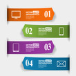 Abstract paper infografics