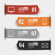 Abstract paper infografics