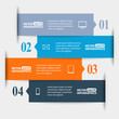 Abstract paper infografics