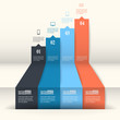 Abstract paper infografics