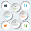 Abstract paper infografics. Internal and external data concept