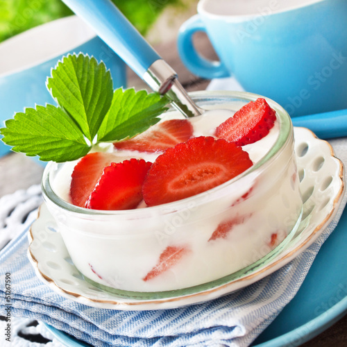 Photo: Erdbeeren und Joghurt Erdbeeren und Joghurt