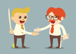 betrayal and trust in business, vector