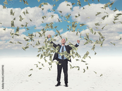 Photo: man and money man and money