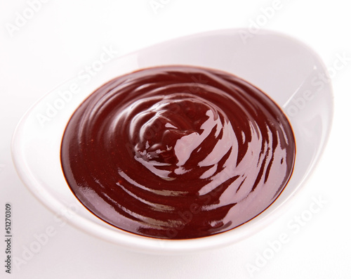 Photo: bowl of chocolate sauce bowl of chocolate sauce
