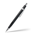 modern plastic pencil on white