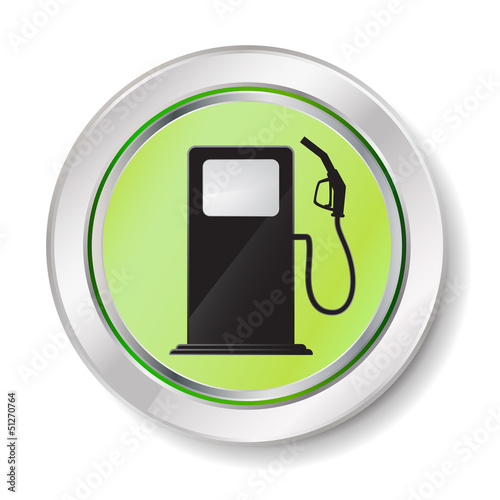 Vector: gas station button gas station button